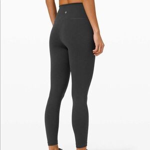 Lululemon Dark Grey Heathered Wunder Under Pant